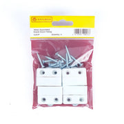 Centurion White Assembled Knock Down Fittings (Pack of 4) - Pack of 5