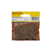 Centurion Brown Hinged Screw Covers (Pack of 20) - Pack of 5