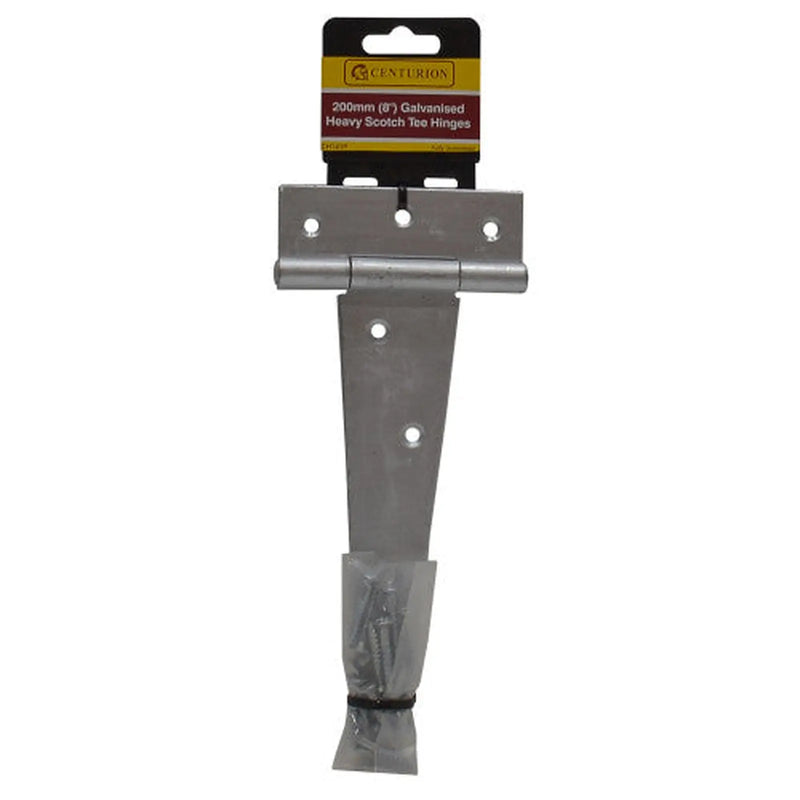 Centurion Heavy Galvanised Scotch Tee Hinge, 200mm - Pack of 3
