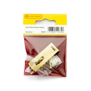 Centurion Solid Brass Hasp and Staple, Polished Brass, 50mm - Pack of 5