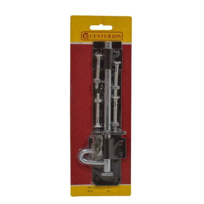 Centurion Medium Brenton Padbolts, Black, 200mm - Pack of 3