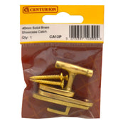 Centurion 40mm PB Solid Brass Showcase Catch - Pack of 5