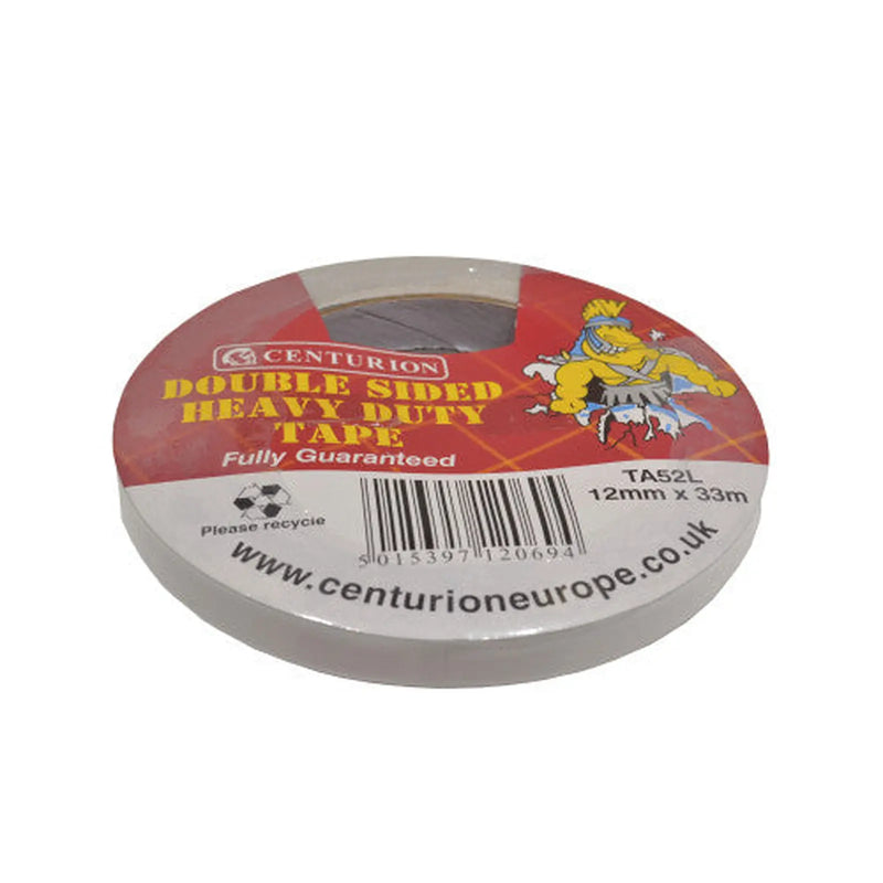 Centurion Double Sided Sticky Strip, 12mm x 33m - Pack of 8