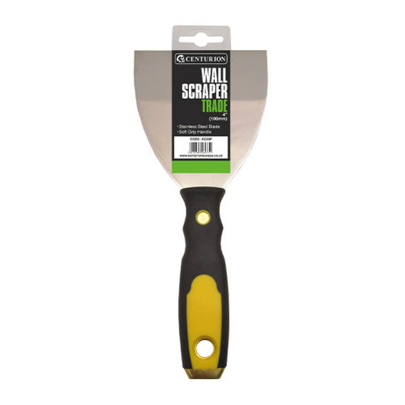 Centurion Trade Wallpaper Scraper with Soft Grip Handle, 100mm / 4" - Pack of 12
