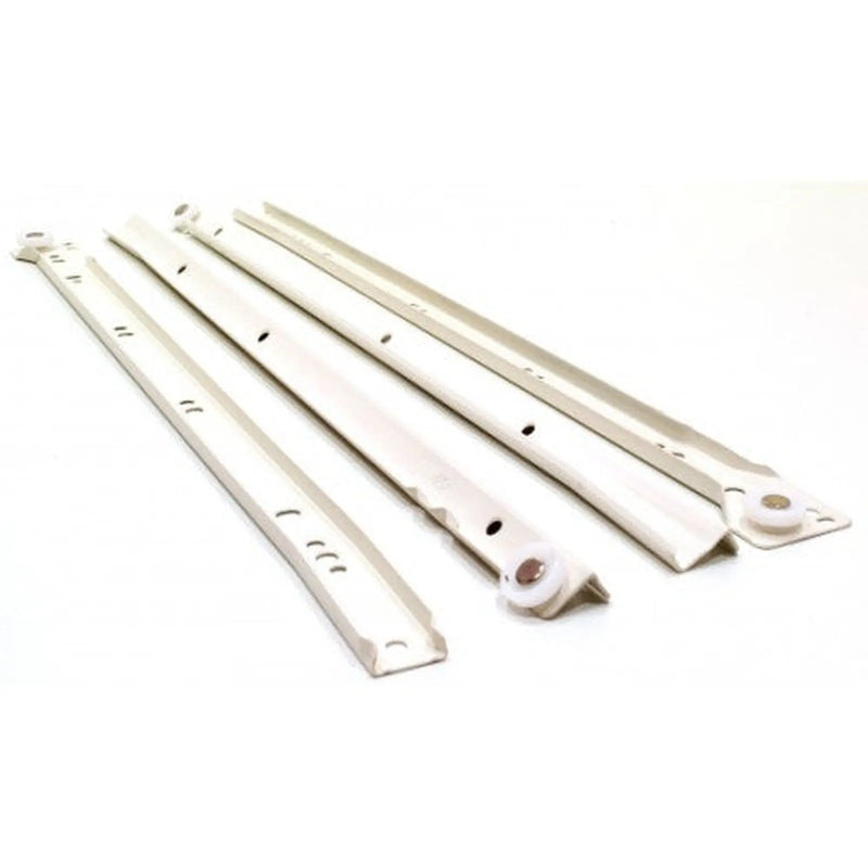 Centurion 450mm White Bottom Fix Steel Drawer Runner - Min Order 2