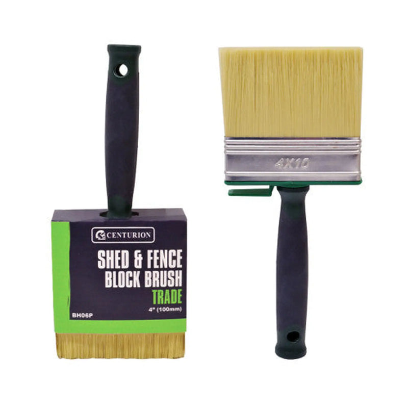Centurion Trade Shed and Fence Brush, 100mm / 4" - Pack of 6
