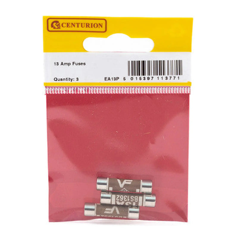 Centurion 13 Amp Fuses (Pack of 3) - Pack of 5