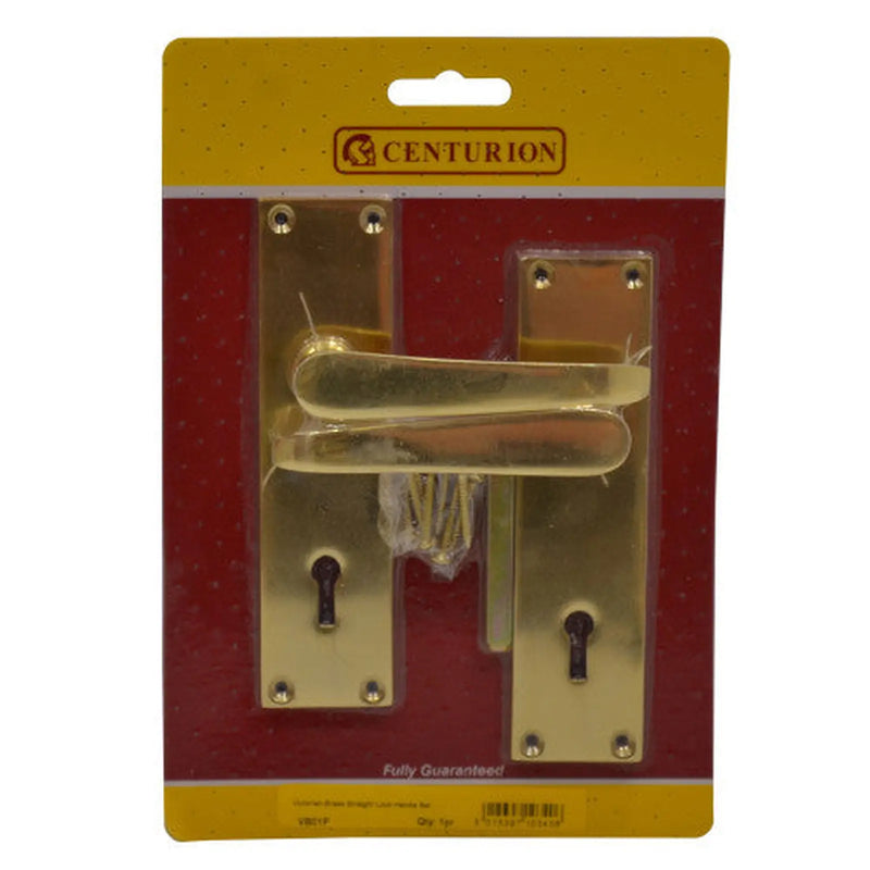 Centurion Solid Brass Victorian Lever Lock Set, 145mm x 40mm