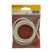 Centurion 4 ft Coil Curtain Wire with Hooks & Eyes - Pack of 5