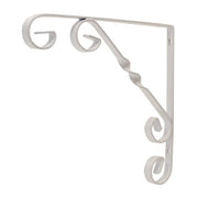 Centurion Wrought Iron Scroll Brackets, White Finish, 200mm - Pack of 10