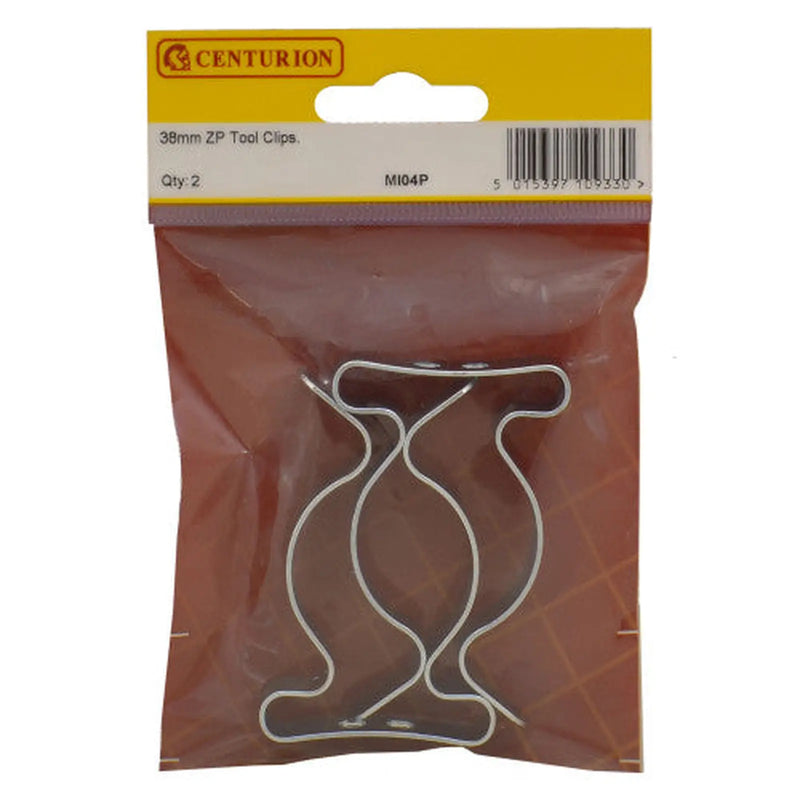 Centurion 38mm ZP Tool Clips (Pack of 2) - Pack of 5
