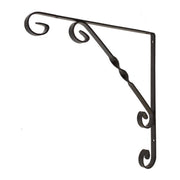 Centurion Wrought Iron Scroll Brackets, Black Finish 250mm - Pack of 10