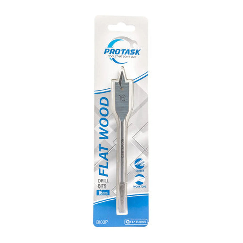 Centurion Protask 16mm Fast Cutting Flat Wood Bit - Pack of 5