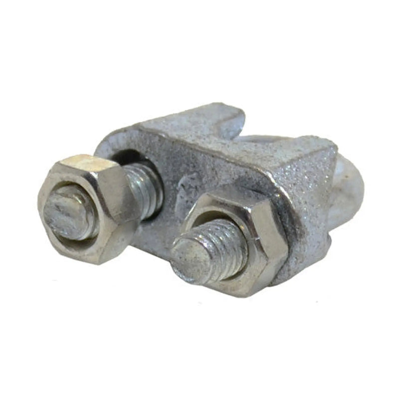 Centurion Steel Wire Rope Grips, Galvanised, 5mm - Pack of 10