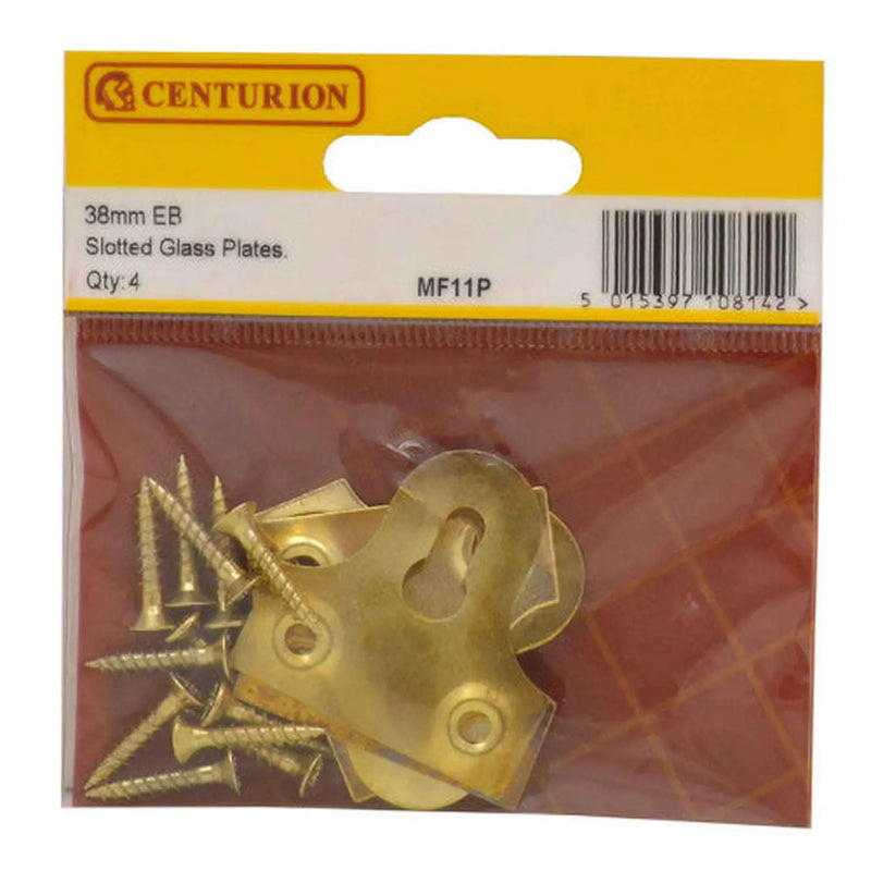 Centurion 38mm EB Slotted Glass Plate (Pack of 4) - Pack of 5