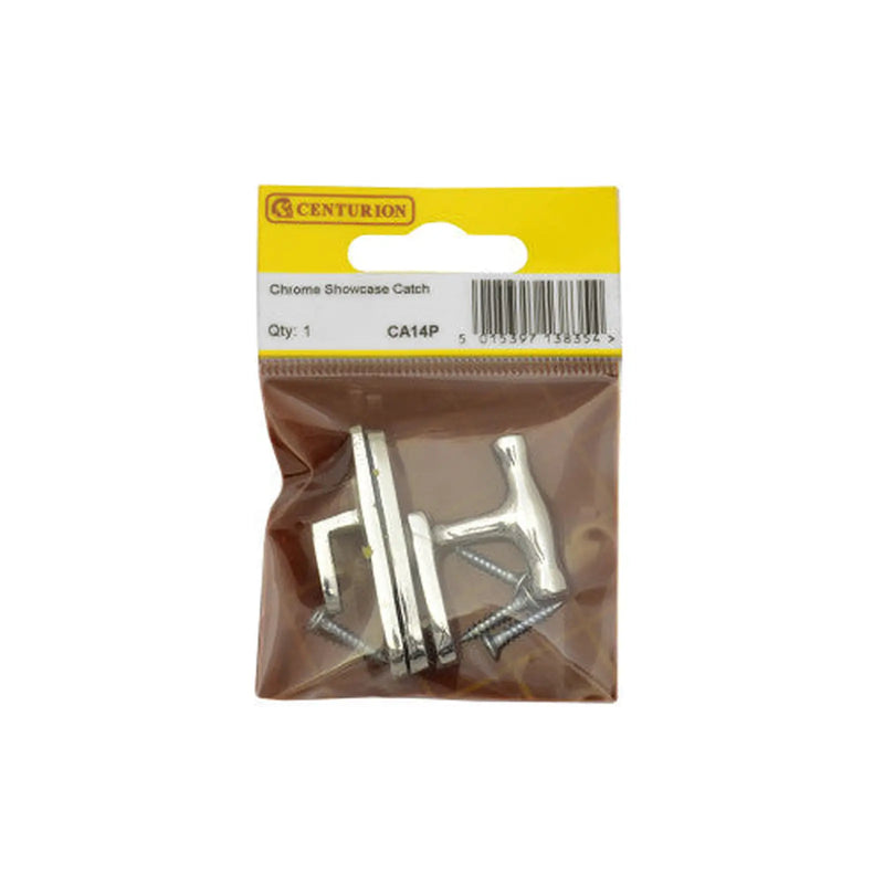 Centurion 40mm CP Solid Brass Showcase Catch - Pack of 5