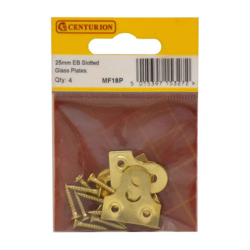Centurion 25mm EB Slotted Glass Plate (Pack of 4) - Pack of 5