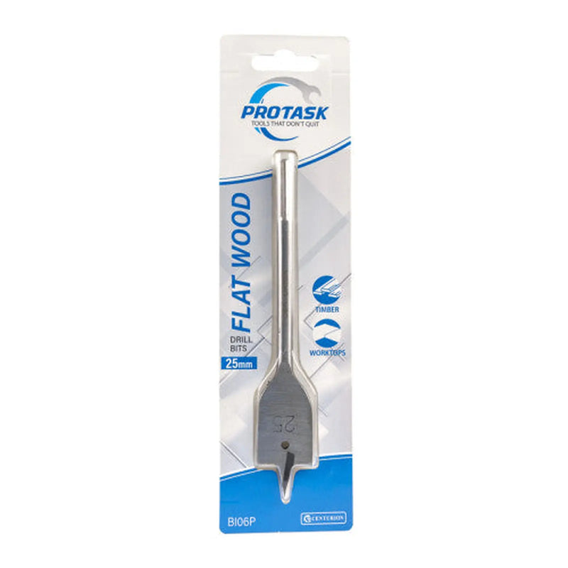 Centurion Protask 25mm Fast Cutting Flat Wood Bit - Pack of 5