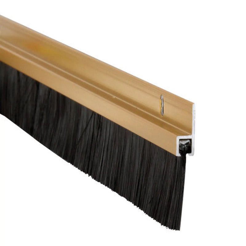 Centurion Warmseal Brush Threshold Strip, Gold Effect, 914mm - Pack of 5