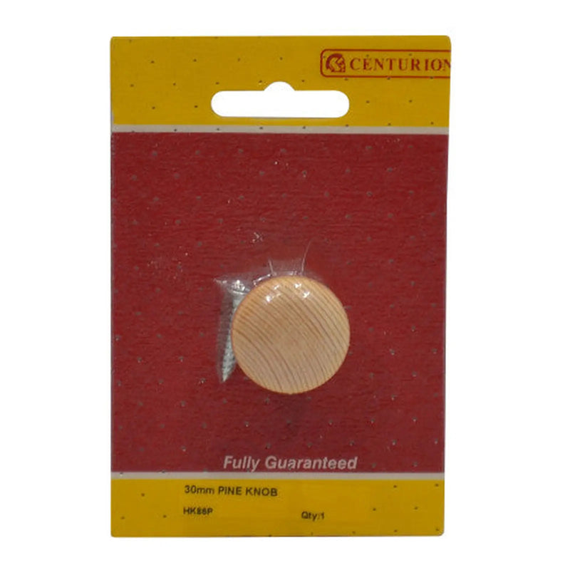 Centurion Pine Knobs, 30mm Dia. - Pack of 5