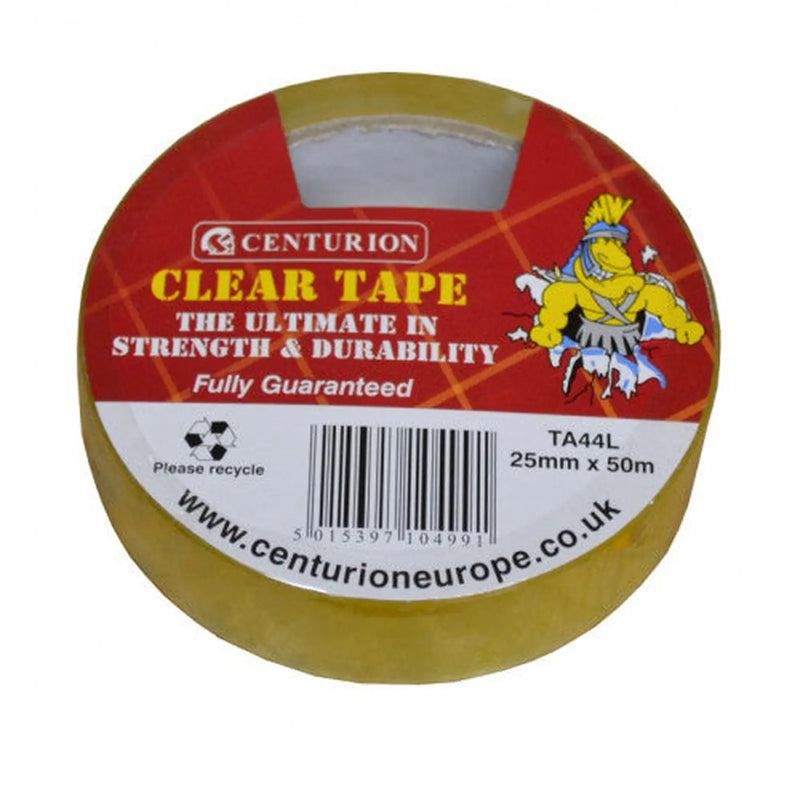 Centurion Clear Tape, 24mm x 50m - Pack of 12