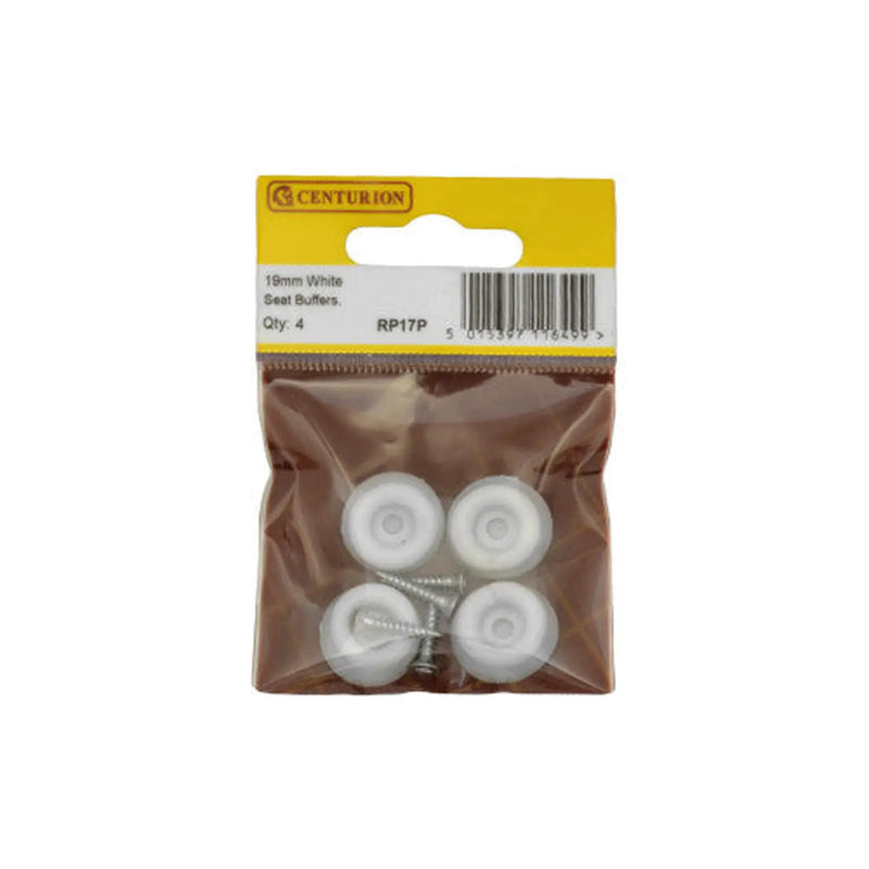 Centurion 19mm White Seat Buffers (Pack of 4) - Pack of 5