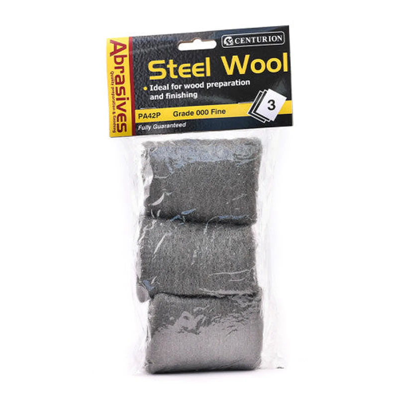 Centurion Abrasives Steel Wire Wool, 000 Fine (Pack of 3) - Pack of 5
