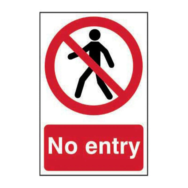 Centurion No entry - Self Adhesive PP (200 x 300mm) - Min Order 2