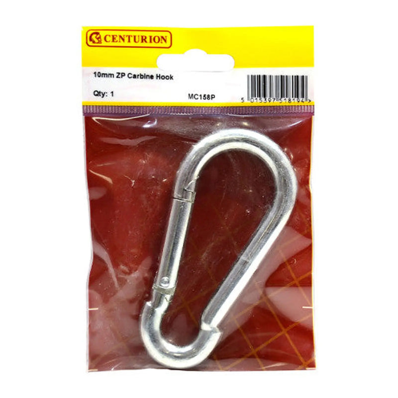 Centurion Carbine Hook, Zinc Plated, 10mm x 100mm - Pack of 5