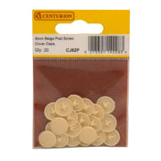Centurion Beige Pozi Screw Cover Caps (Pack of 20) - Pack of 5