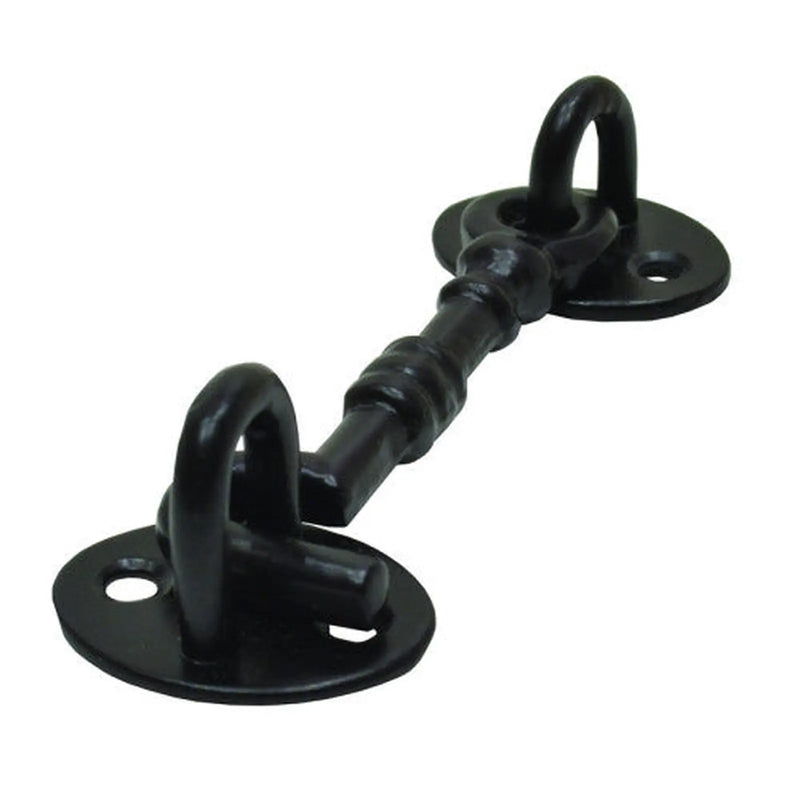 Centurion Cast Cabin Hook, Black, 100mm - Pack of 10
