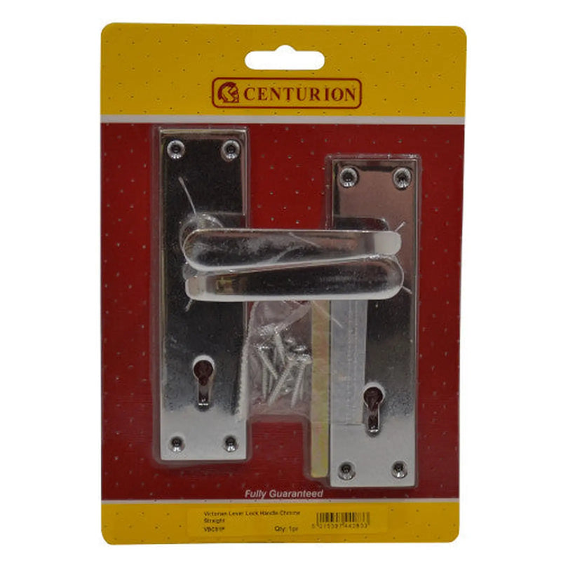 Centurion Chromed Lever Lock Set, 145mm x 40mm