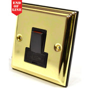 Centurion Victorian Brass Switched Fuse Spur - Pack of 5