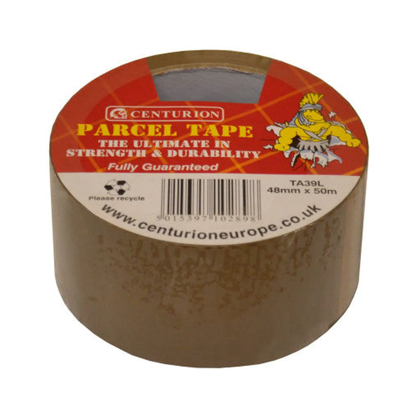 Centurion Tan Parcel Tape, 48mm x 50m - Pack of 6