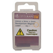 Centurion 24 x 9 x 2mm Neodymium Super Magnet - Pack of 5