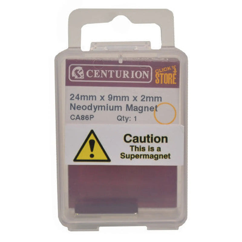 Centurion 24 x 9 x 2mm Neodymium Super Magnet - Pack of 5