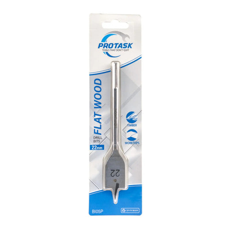 Centurion Protask 22mm Fast Cutting Flat Wood Bit - Pack of 5
