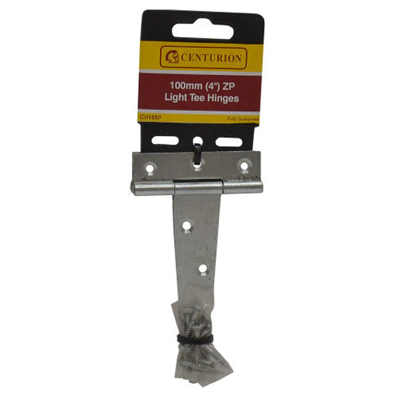 Centurion Light Tee Hinges, Zinc Plated, 102mm - Pack of 5