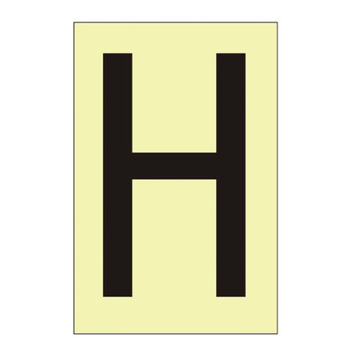 Centurion Character 'H' - Photoluminescent Vinyl - 75mm - Min Order 6