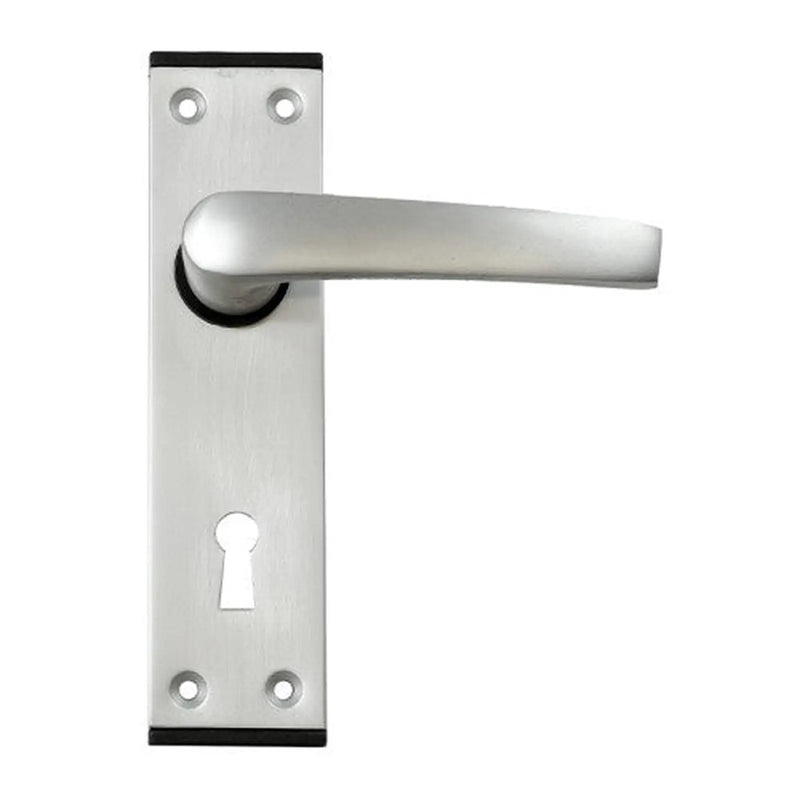 Centurion Oxford Lever Lock Set, Satin Anodised Aluminium, 143mm x 38mm - Pack of 5