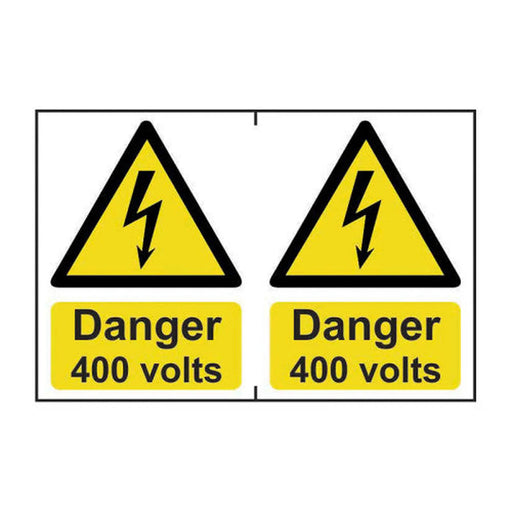 Centurion Danger 400 volts - Self Adhesive PP (300 x 200mm) - Min Order 2