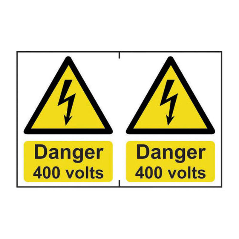 Centurion Danger 400 volts - Self Adhesive PP (300 x 200mm) - Min Order 2