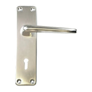 Centurion Lincoln Lever Lock Set, Polished Anodised Aluminium, 150mm x 40mm - Pack of 5