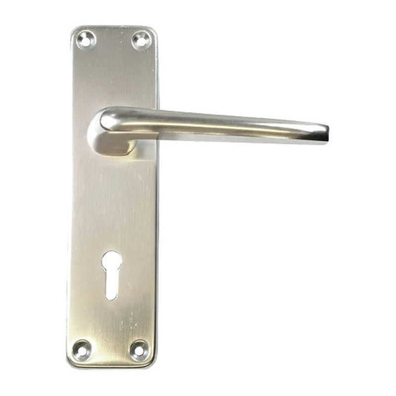 Centurion Lincoln Lever Lock Set, Polished Anodised Aluminium, 150mm x 40mm - Pack of 5