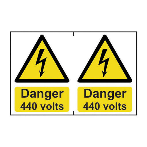 Centurion Danger 440 volts - Self Adhesive PP (300 x 200mm) - Min Order 2