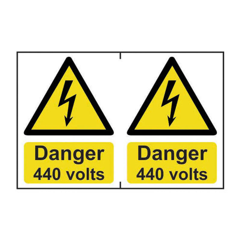 Centurion Danger 440 volts - Self Adhesive PP (300 x 200mm) - Min Order 2