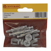 Centurion 12.5mm ZP Universal Cam Fixing Pack  (Pack of 6) - Pack of 5