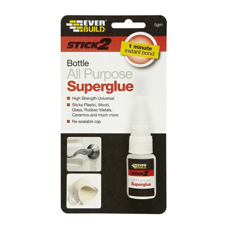 Centurion EverBuild All Purpose Superglue, 5g - Pack of 6