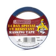 Centurion UV Resistant Medium Tack Masking Tape 25mm x 25m Roll - Pack of 9