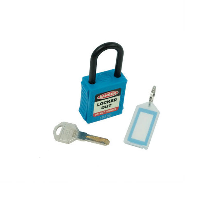 Centurion Safety Lockout Padlocks, Nylon Shackle, Blue (each)